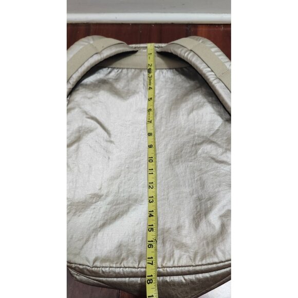 Kipling Seoul Extra Large Metallic 17" Laptop Backpack XL Champagne Gold Monkey - Picture 16 of 16